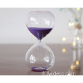 Borosilicate de verre Timeuses de sable de sablier / temporisateur de sable bleu